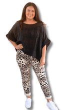 Load image into Gallery viewer, Animal Stretch Pants in Beige by The Inspired Wardrobe Australia