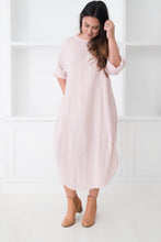 Load image into Gallery viewer, Monica Linen Dress Soft Pink