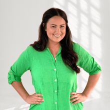 Load image into Gallery viewer, Byron Shirt Dress in Green Apple by The Inspired Wardrobe Australia
