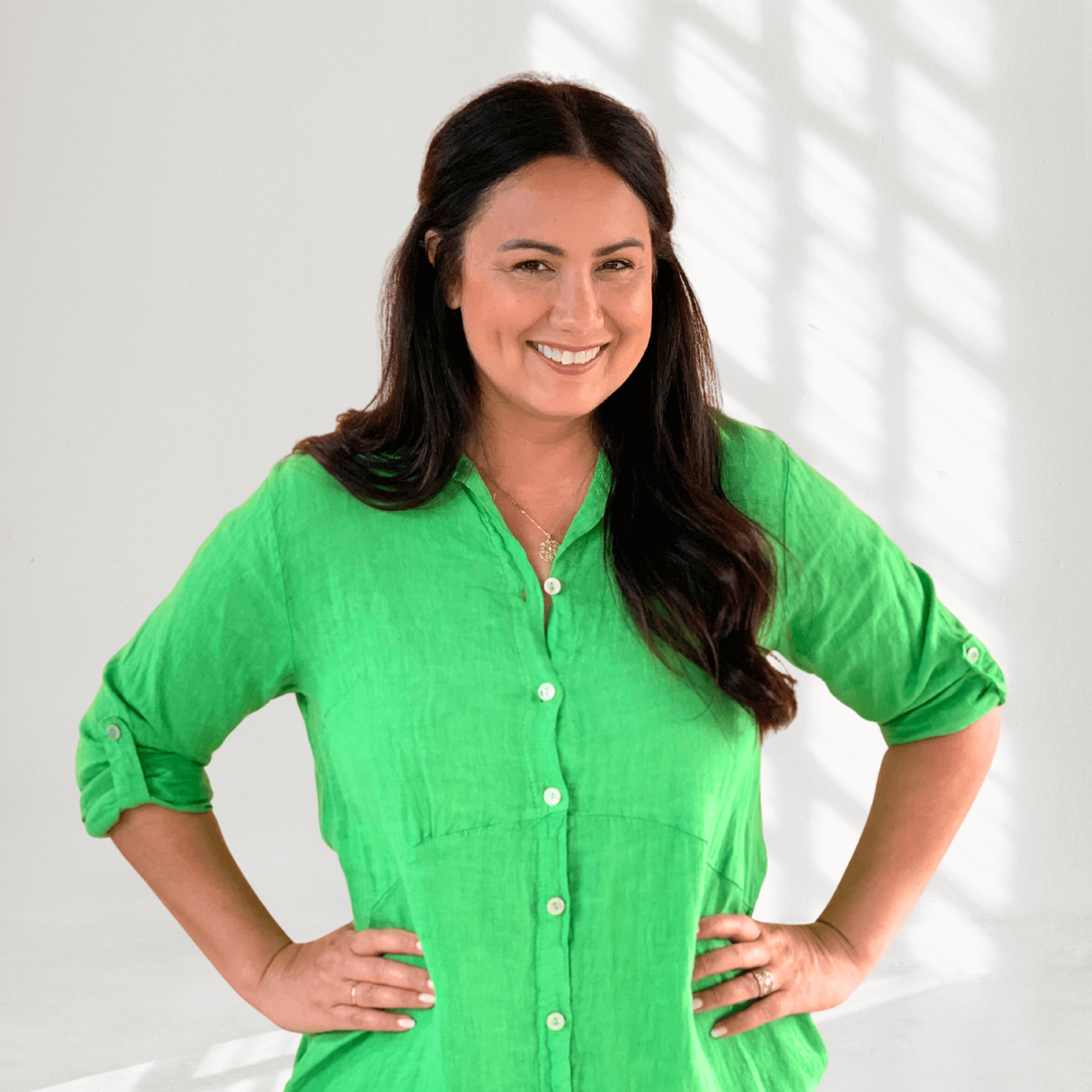 Byron Long Shirt Dress Green Apple