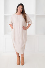 Load image into Gallery viewer, Monica Linen Dress Natural
