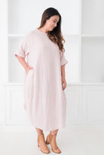 Load image into Gallery viewer, Monica Linen Dress Soft Pink
